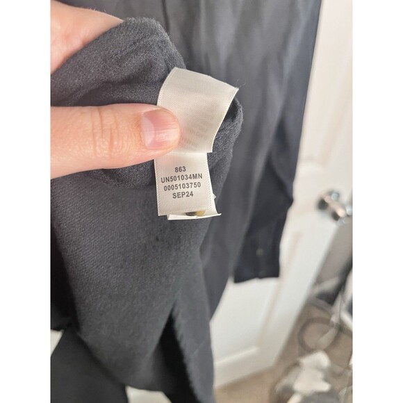 Men's 14TH & UNION NORDSTROM Black Flannel Shirt Large NEW NWT Trim Fit - Picture 10 of 11